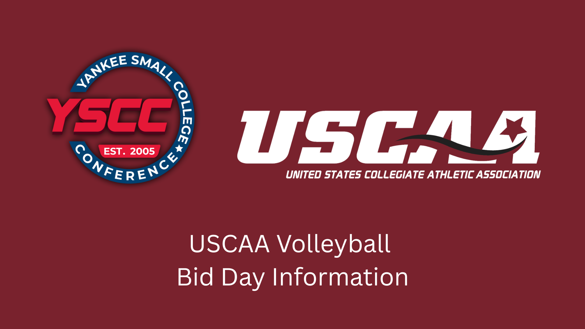USCAA Volleyball Bid Day Information